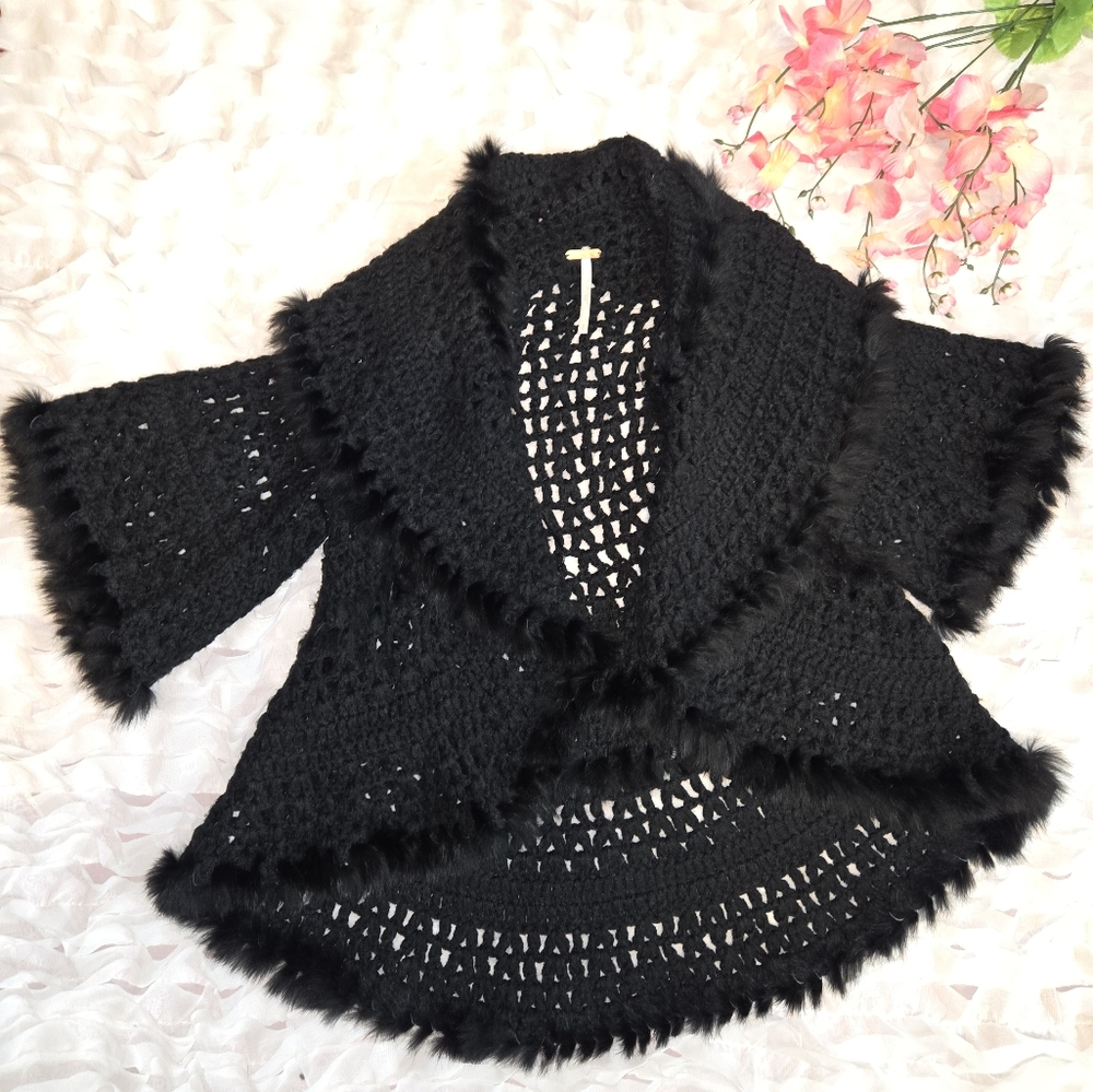 Free People Elegant Black Women's Sweater